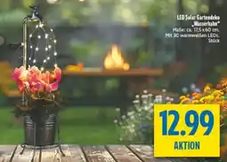 diska LED Solar Gartendeko „Wasserhahn" Angebot