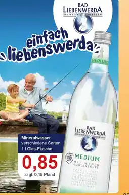 Konsum Leipzig BAD LIEBENWERDA Mineralwasser Angebot