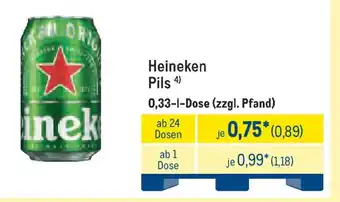 METRO Heineken Pils Angebot