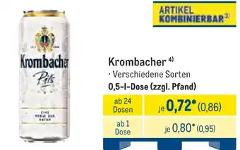 METRO Krombacher Pils Angebot