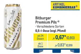 METRO Bitburger Premium Pils Angebot