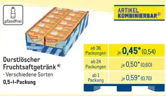 METRO Durstlöscher Fruchtsaftgetränk Angebot
