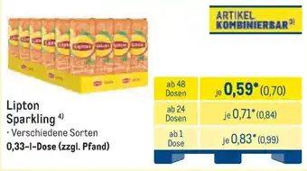METRO Lipton Sparkling Angebot