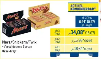 METRO Mars/Snickers/Twix Angebot