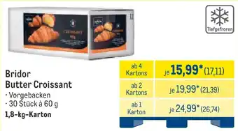 METRO Bridor Butter Croissant Angebot
