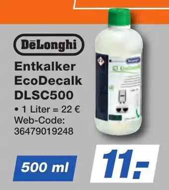 K+B Expert DeLonghi Entkalker EcoDecalk DLSC500 Angebot