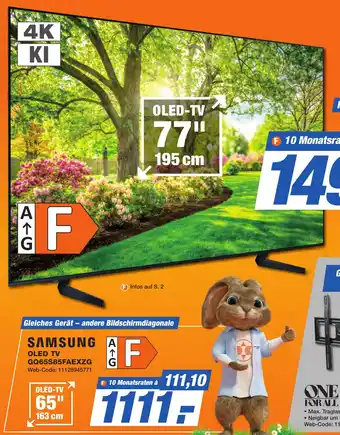 K+B Expert SAMSUNG OLED TV GQ65S85FAEXZG Angebot