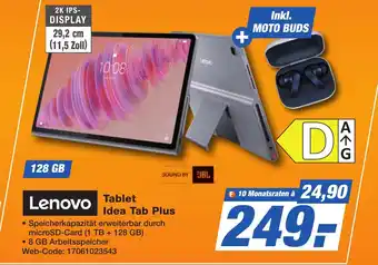 K+B Expert Lenovo Tablet Idea Tab Plus Angebot