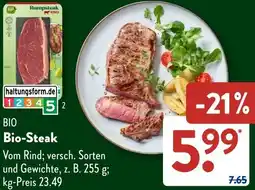 Aldi Süd Bio-Steak Angebot