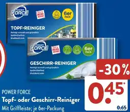 Aldi Süd POWER FORCE Topf- oder Geschirr-Reiniger Angebot