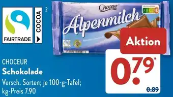 Aldi Süd CHOCEUR Schokolade Angebot