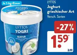 Aldi Süd LYTTOS Joghurt griechischer Art Angebot