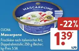 Aldi Süd CUCINA Mascarpone Angebot