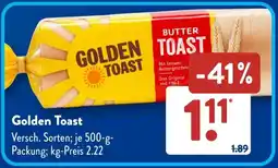 Aldi Süd Golden Toast Angebot