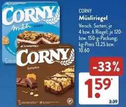 Aldi Süd CORNY Müsliriegel Angebot