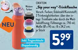 Aldi Süd CROFTON Sip your way Trinkflasche Angebot