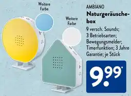 Aldi Süd AMBIANO Naturgeräuschebox Angebot