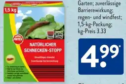 Aldi Süd PRITEX Natürlicher Schnecken Stopp Angebot