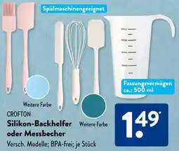 Aldi Süd CROFTON Silikon-Backhelfer oder Messbecher Angebot