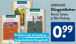 Aldi Süd GARDENLINE Düngestäbchen Angebot
