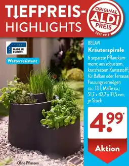 Aldi Süd BELAVI Kräuterspirale Angebot