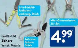 Aldi Süd GARDENLINE Schere Angebot