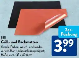 Aldi Süd BBQ Grill- und Backmatten Angebot