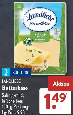Aldi Süd LANDLIEBE Butterkäse Angebot