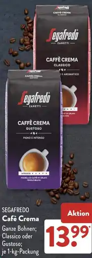 Aldi Süd SEGAFREDO Cafe Crema Angebot