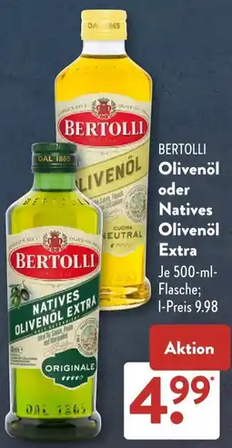 Aldi Süd BERTOLLI Olivenöl oder Natives Olivenöl Extra Angebot