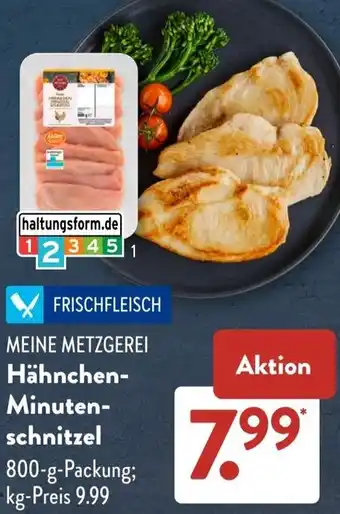 Aldi Süd MEINE METZGEREI Hähnchen Minutenschnitzel Angebot
