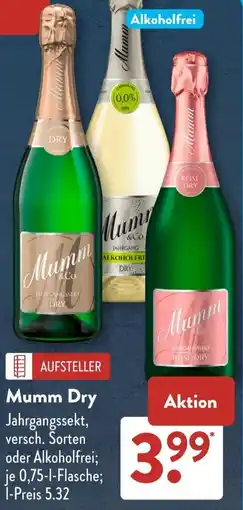 Aldi Süd Mumm Dry Angebot