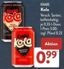 Aldi Süd KNABE Kola Angebot