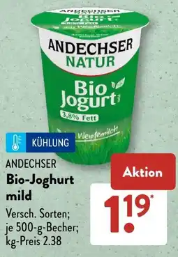 Aldi Süd ANDECHSER Bio-Joghurt mild Angebot