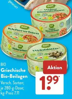 Aldi Süd BIO Griechische Bio-Beilagen Angebot