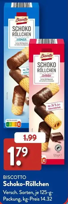 Aldi Süd BISCOTTO Schoko-Röllchen Angebot