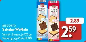 Aldi Süd BISCOTTO Schoko-Waffeln Angebot