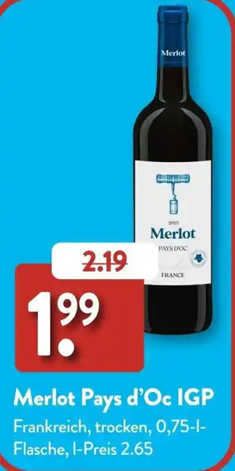 Aldi Süd Merlot Pays d'Oc IGP Angebot