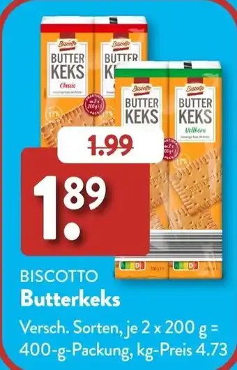 Aldi Süd BISCOTTO Butterkeks Angebot