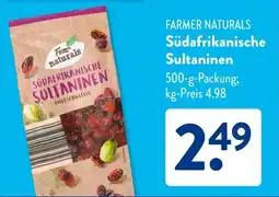 Aldi Süd FARMER NATURALS Südafrikanische Sultaninen Angebot