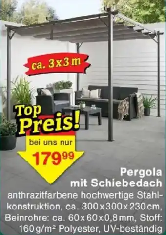 Jawoll Pergola mit Schiebedach Angebot