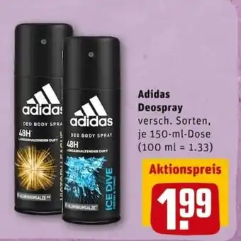 REWE City Adidas Deospray 150ml Angebot