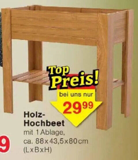 Holz- Hochbeet Angebot bei Jawoll