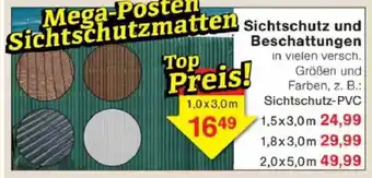 Jawoll Sichtschutz und Beschattungen Angebot