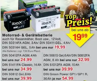 Jawoll Motorrad- & Gerätebatterie Angebot