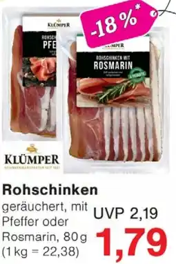 Wiglo Wunderland KLÜMPER Rohschinken Angebot