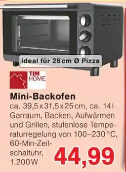 Wiglo Wunderland TIM HOME Mini-Backofen Angebot