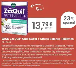 Alliance Healthcare WICK ZzzQuil Gute Nacht + Stress Balance Tabletten Angebot