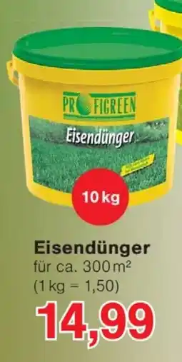 Wiglo Wunderland PROFIGREEN Eisendünger Angebot