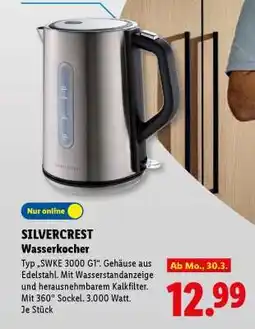 Lidl SILVERCREST Wasserkocher Angebot